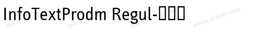 InfoTextProdm Regul字体转换